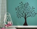Tree with Leaves Wall Decal Vinyl Tree Art Stickers